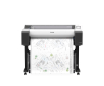 Canon imagePROGRAF TM-610 Frontansicht mit ausgegebenem CAD-Plan