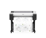 Canon imagePROGRAF TM-615 Frontansicht mit ausgegebenem CAD-Plan